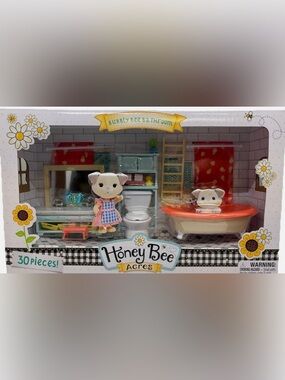 Honey Bee Acres Bubbly Bee Bathroom Set 30 Pieces NEW